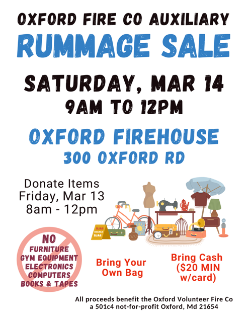 March 2026 Rummage Sale Flyer